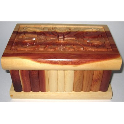 Turkish Puzzle Box juniper wood Large Secret Lock Jewelry Box - shipping from US   222348003258